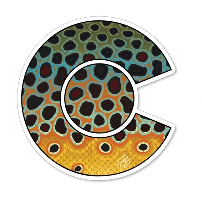 Shop All^ Colorado Brown Sticker - Your Premium Fishing Gear Store Rods Lines Baits Accessories