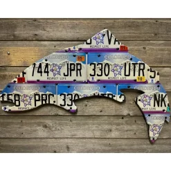 Shop All^ Colorado Columbine Trout License Plate Art - Your Premium Fishing Gear Store Rods Lines Baits Accessories