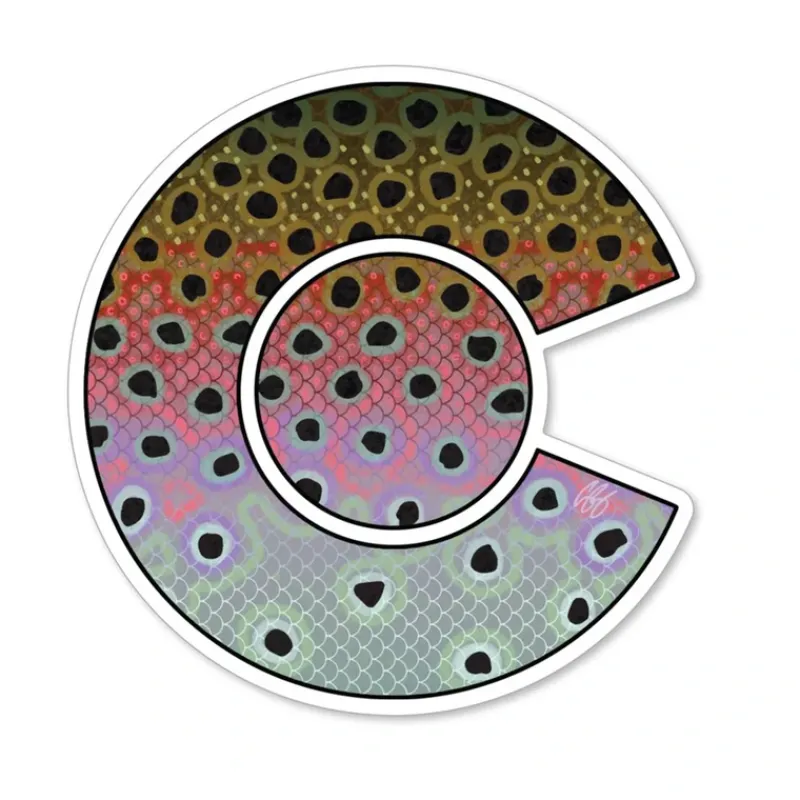 Shop All^ Colorado Rainbow Sticker - Your Premium Fishing Gear Store Rods Lines Baits Accessories