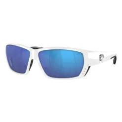 Shop All^ Costa Tuna Alley Sunglasses White Blue Mirror 580G - Your Premium Fishing Gear Store Rods Lines Baits Accessories