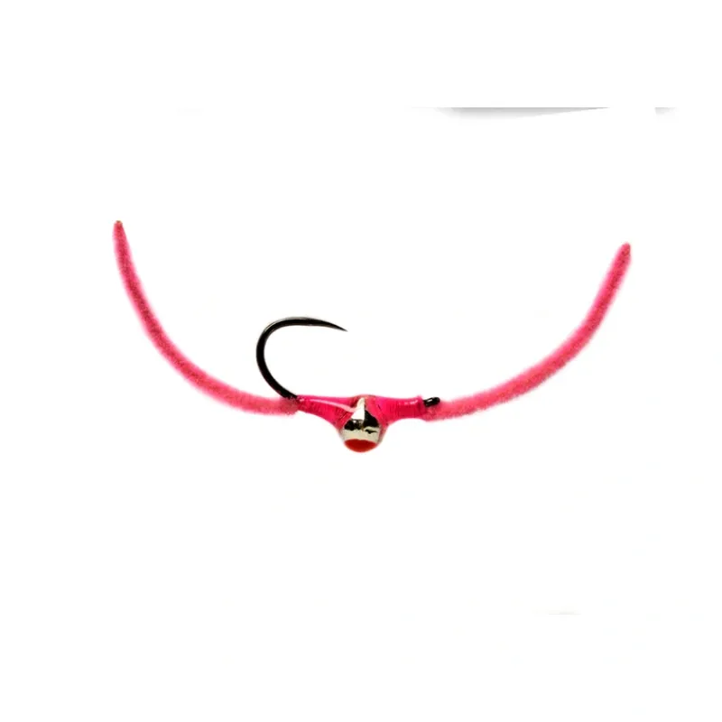 Shop All^ Croston's Chenille Worm Soft Pink Barbless - Your Premium Fishing Gear Store Rods Lines Baits Accessories