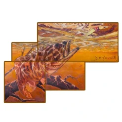 Fly Fishing^ DeYoung Decal-4 Panel Smallmouth Bass - Your Premium Fishing Gear Store Rods Lines Baits Accessories