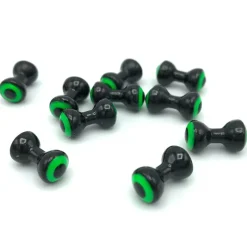 Fishing Line^ Double Pupil Lead Eyes - Black/Chartreuse - Your Premium Fishing Gear Store Rods Lines Baits Accessories