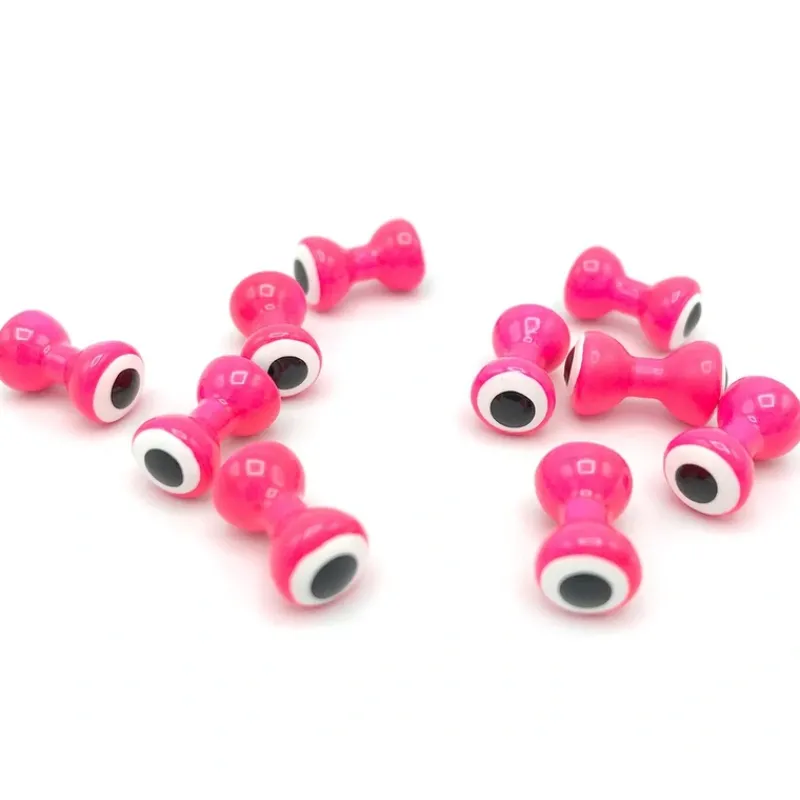 Fishing Line^ Double Pupil Lead Eyes - Fl. Pink/White - Your Premium Fishing Gear Store Rods Lines Baits Accessories