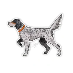 Shop All^ English Setter Sticker - Your Premium Fishing Gear Store Rods Lines Baits Accessories