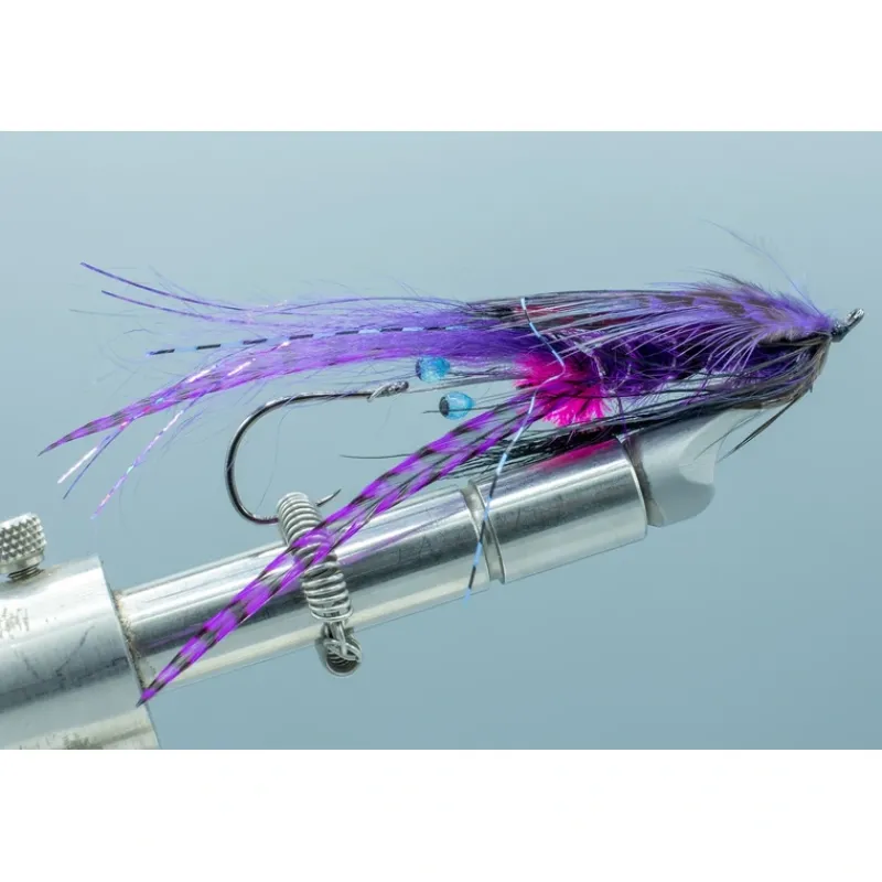 Shop All^ Farmer's Led ZepPrawn Purple/Black Pink Butt Blue Eyes - Your Premium Fishing Gear Store Rods Lines Baits Accessories