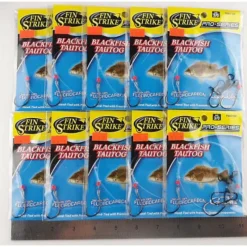 Fishing Line^ Fin Strike Pro Series Blackfish 1 Pack Rig Octopus Hook, 3 Way Swivel & Flouro line - Your Premium Fishing Gear Store Rods Lines Baits Accessories