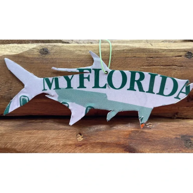 Fishing Line^ Florida Tarpon License Plate Christmas Ornament - Your Premium Fishing Gear Store Rods Lines Baits Accessories