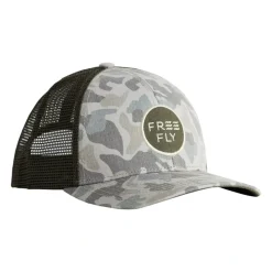 Fly Fishing^ Free Fly Camo Trucker Hat Barrier Island Camo - Your Premium Fishing Gear Store Rods Lines Baits Accessories