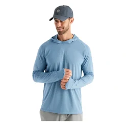 Fly Fishing^ Free Fly Elevate Hoody Blue Fog - Your Premium Fishing Gear Store Rods Lines Baits Accessories