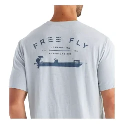 Fly Fishing^ Free Fly Flats Patrol Tee Heather Aspen Grey - Your Premium Fishing Gear Store Rods Lines Baits Accessories