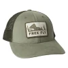Fly Fishing^ Free Fly High Hopes Snapback Capers Green - Your Premium Fishing Gear Store Rods Lines Baits Accessories