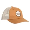 Fly Fishing^ Free Fly Low Pro Badge Trucker Hat Wheat - Your Premium Fishing Gear Store Rods Lines Baits Accessories