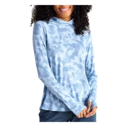 Fly Fishing^ Free Fly Womens Bamboo Lightweight Hoody II Tidewater Camo - Your Premium Fishing Gear Store Rods Lines Baits Accessories