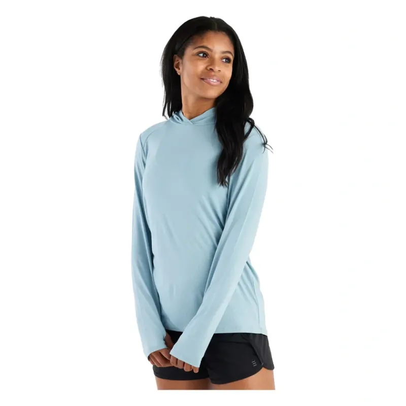 Fly Fishing^ Free Fly Womens Bamboo Shade Hoodie II Ocean Mist - Your Premium Fishing Gear Store Rods Lines Baits Accessories