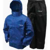 Shop All^ Frogg Toggs Men's Classic All-Sport Rain Suit Royal Blue/Black Large - Your Premium Fishing Gear Store Rods Lines Baits Accessories