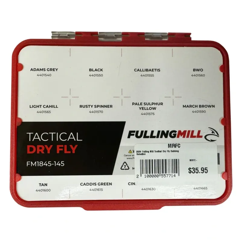 Fly Fishing^ Fulling Mill Tactical Dry Fly Dubbing Selection - Your Premium Fishing Gear Store Rods Lines Baits Accessories