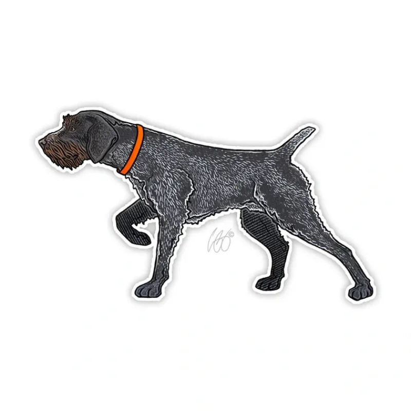 Shop All^ German Wiredhaired Pointer Sticker - Your Premium Fishing Gear Store Rods Lines Baits Accessories