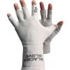 Fishing Line^ Glacier 009GY S-M GRY Abaco Bay Sun Glove Sm/Med Light Gray - Your Premium Fishing Gear Store Rods Lines Baits Accessories