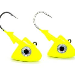 Bait^ GOT-CHA Swim Bait Head w/ Mustad hook, 8oz, Chartreuse 2pk - Your Premium Fishing Gear Store Rods Lines Baits Accessories