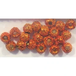 Shop All^ Gritty Brass Beads - Orange - Your Premium Fishing Gear Store Rods Lines Baits Accessories