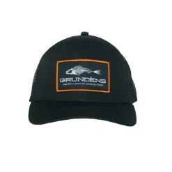 Shop All^ Grundens Gage Trucker Hat- Black - Your Premium Fishing Gear Store Rods Lines Baits Accessories