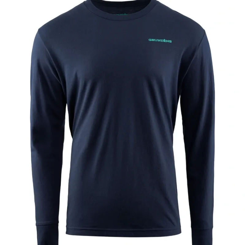 Shop All^ Grundens Men's Riser LS T-Shirt - Your Premium Fishing Gear Store Rods Lines Baits Accessories