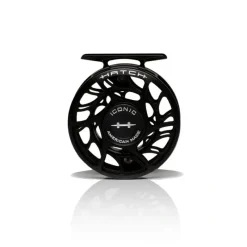 Fishing Line^ Hatch Iconic 3 Plus Fly Reel Black - Your Premium Fishing Gear Store Rods Lines Baits Accessories