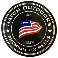 Fly Fishing^ Hatch Outdoors Premium Fly Reels Sticker - Your Premium Fishing Gear Store Rods Lines Baits Accessories