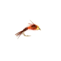 Fly Fishing^ Hetro-Genius Nymph Orange Tungsten Beadhead - Your Premium Fishing Gear Store Rods Lines Baits Accessories