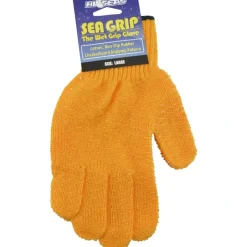 Bait^ Hi-Seas HG-404-L Sea Grip Non-Slip Pattern Glove, Large, Orange - Your Premium Fishing Gear Store Rods Lines Baits Accessories