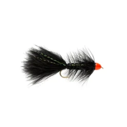 Fly Fishing^ Hot Cone Woolly Bugger Black & Orange - Your Premium Fishing Gear Store Rods Lines Baits Accessories