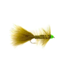 Fly Fishing^ Hot Cone Woolly Bugger Olive & Chartreuse - Your Premium Fishing Gear Store Rods Lines Baits Accessories