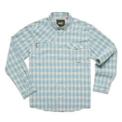 Shop All^ Howler Bros Matagorda Longsleeve Landon Plaid Summer Sky - Your Premium Fishing Gear Store Rods Lines Baits Accessories