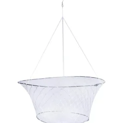 Fishing Line^ Hurricane H-6915 2 Ring Crab Net, White - Your Premium Fishing Gear Store Rods Lines Baits Accessories