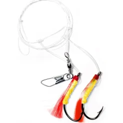 Fly Fishing^ Hurricane Shrimp Fly Sabiki Rig Red/Yellow - Your Premium Fishing Gear Store Rods Lines Baits Accessories