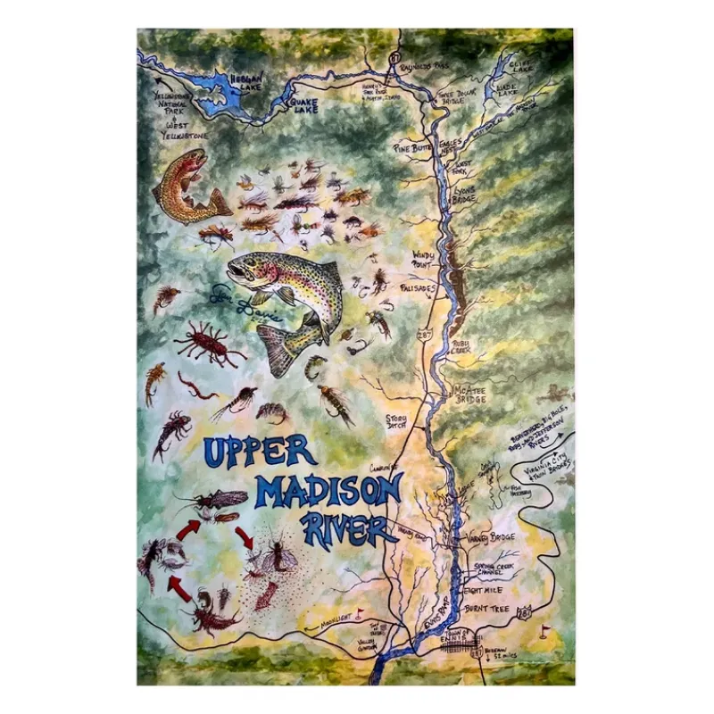 Shop All^ Ian Davis Upper Madison River Canvas with Frame - Your Premium Fishing Gear Store Rods Lines Baits Accessories