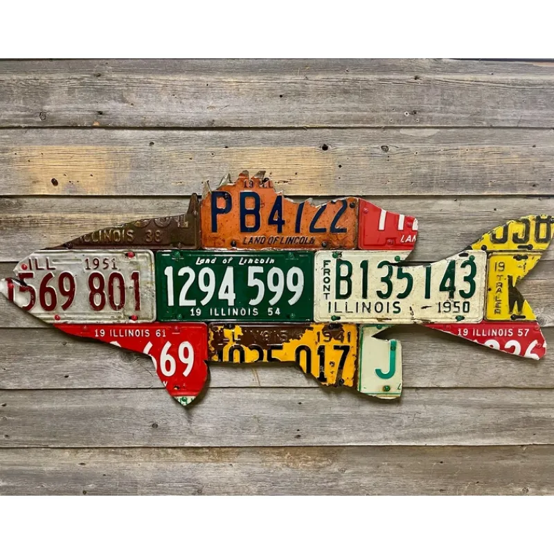 Shop All^ Illinois Bass License Plate Art - Your Premium Fishing Gear Store Rods Lines Baits Accessories