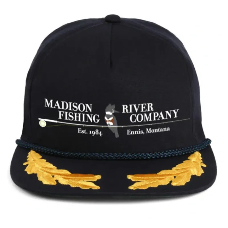 Shop All^ Imperial Logo The Skipper Rope Hat Navy - Your Premium Fishing Gear Store Rods Lines Baits Accessories