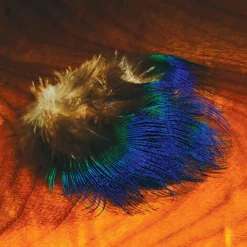 Shop All^ Indian Blue Peacock Body Feather - Your Premium Fishing Gear Store Rods Lines Baits Accessories