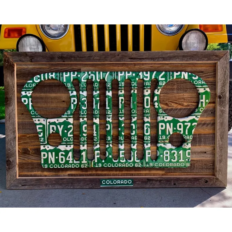 Shop All^ Jeep Grille License Plate Art - Your Premium Fishing Gear Store Rods Lines Baits Accessories