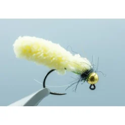Fly Fishing^ Jig Mop Fly Cream #12 - Your Premium Fishing Gear Store Rods Lines Baits Accessories