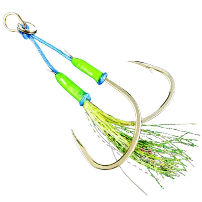 Shop All^ Jigging World Angel Twin Assist Hooks, Size 1, 120lb Test - Your Premium Fishing Gear Store Rods Lines Baits Accessories
