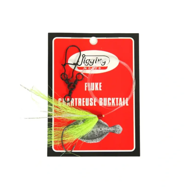 Fishing Line^ Jigging World Fluke Rig with Bucktail - Your Premium Fishing Gear Store Rods Lines Baits Accessories