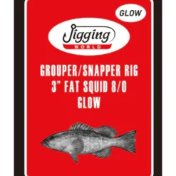 Bait^ Jigging World Grouper/Snapper 3" Fat Squid Teaser Rigs - Your Premium Fishing Gear Store Rods Lines Baits Accessories