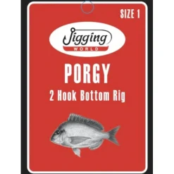 Bait^ Jigging World Porgy Bottom Mono Rigs - Your Premium Fishing Gear Store Rods Lines Baits Accessories