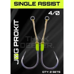 Shop All^ JYG Pro Fishing Prokit Single Assist Hook - Your Premium Fishing Gear Store Rods Lines Baits Accessories