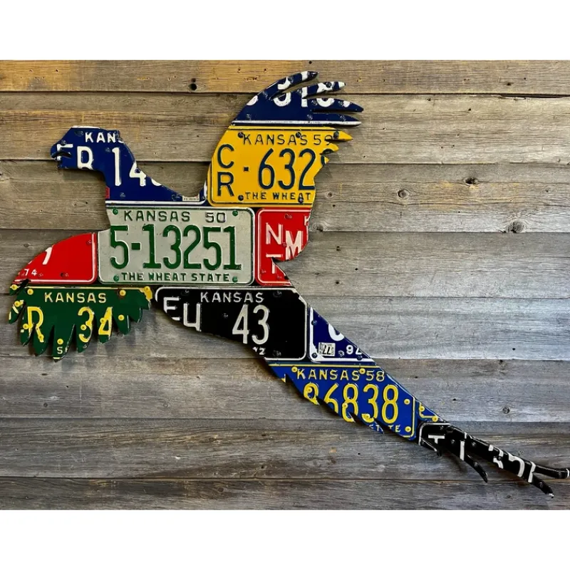 Shop All^ Kansas Pheasant License Plate Art - Your Premium Fishing Gear Store Rods Lines Baits Accessories