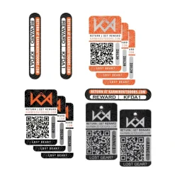 Shop All^ Karmik QR Code Decal 25-Pack - Your Premium Fishing Gear Store Rods Lines Baits Accessories