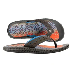 Shop All^ Korkers Fish Flop Kling-On Deck Sole Brown Trout/Black Olive - Your Premium Fishing Gear Store Rods Lines Baits Accessories